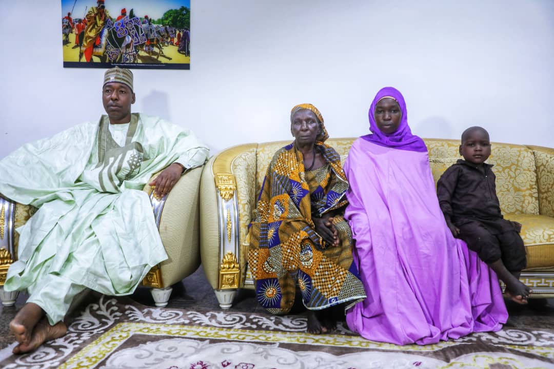 Borno Governor Receives Surrendered Chibok Schoolgirl, Reunites Her with Family