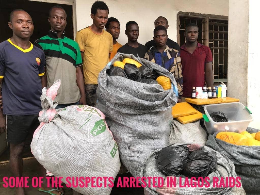 Fake police, soldiers, corps members among 663 arrested in NDLEA raids across the nation.