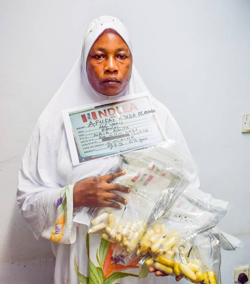 Woman on Lesser Hajj Excretes 80 pellets of Cocaine at Abuja Airport