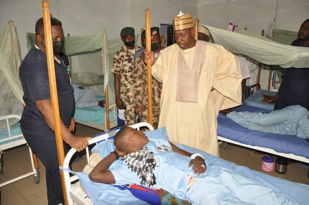 Zulum gives N5 million cash to Soldiers Injured in Encounter with ISWAP