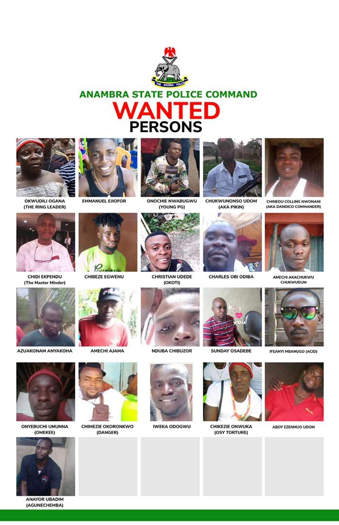 Police in Anambra declares 21 wanted over monarch’s abduction, murder of 2