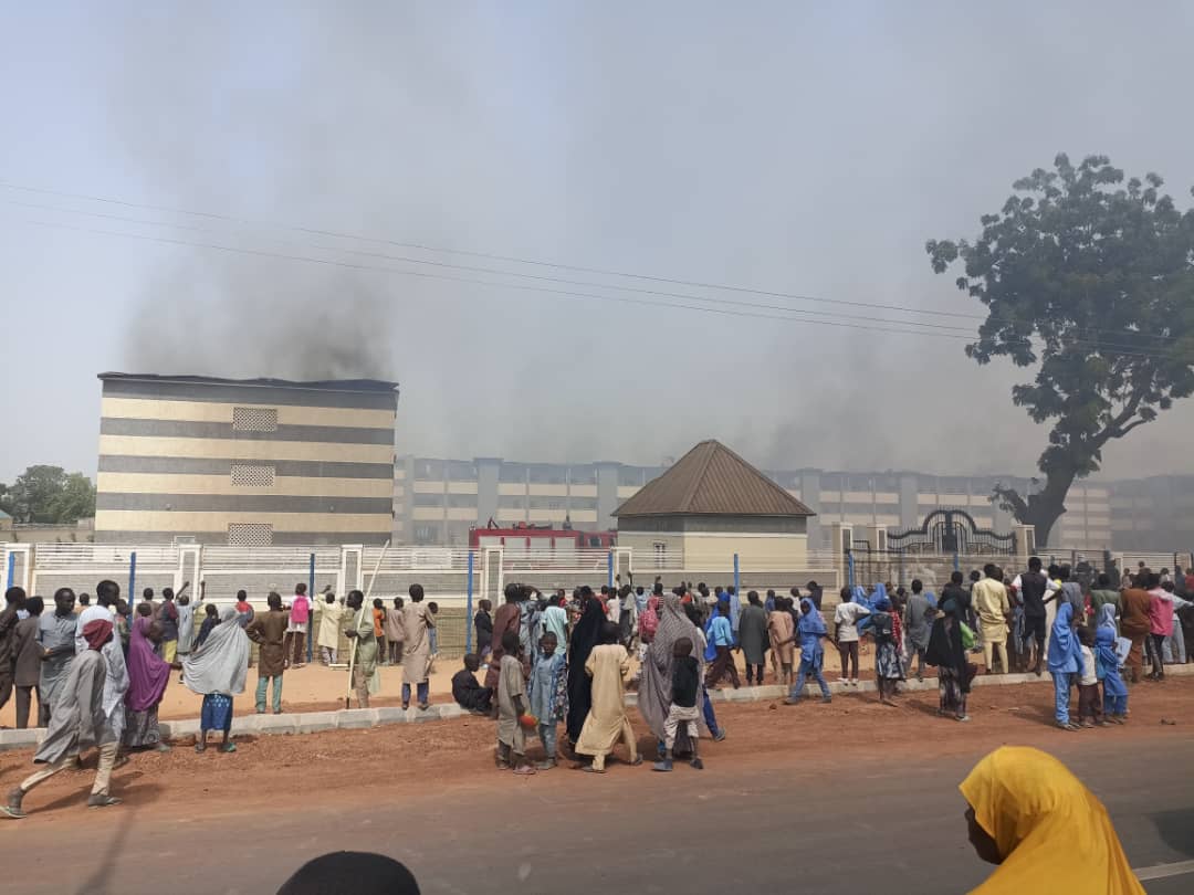 Mysterious Fire guts Borno Mega School recently Commission by President Buhari
