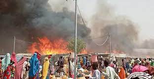 Over 100 IDPs rendered homeless as fire destroy shelters in Borno