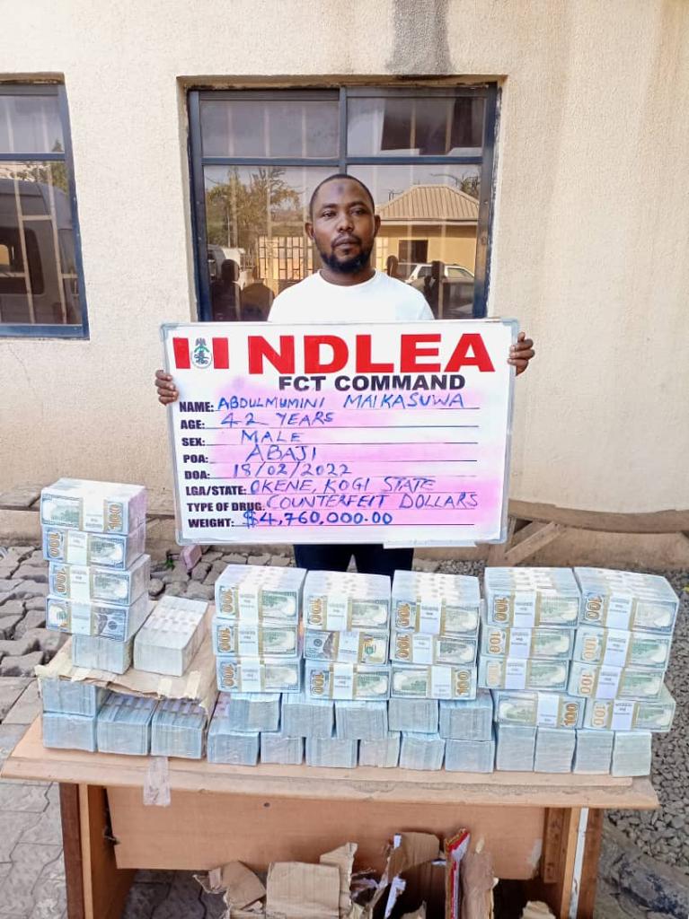 NDLEA intercepts counterfeit $4.7 million