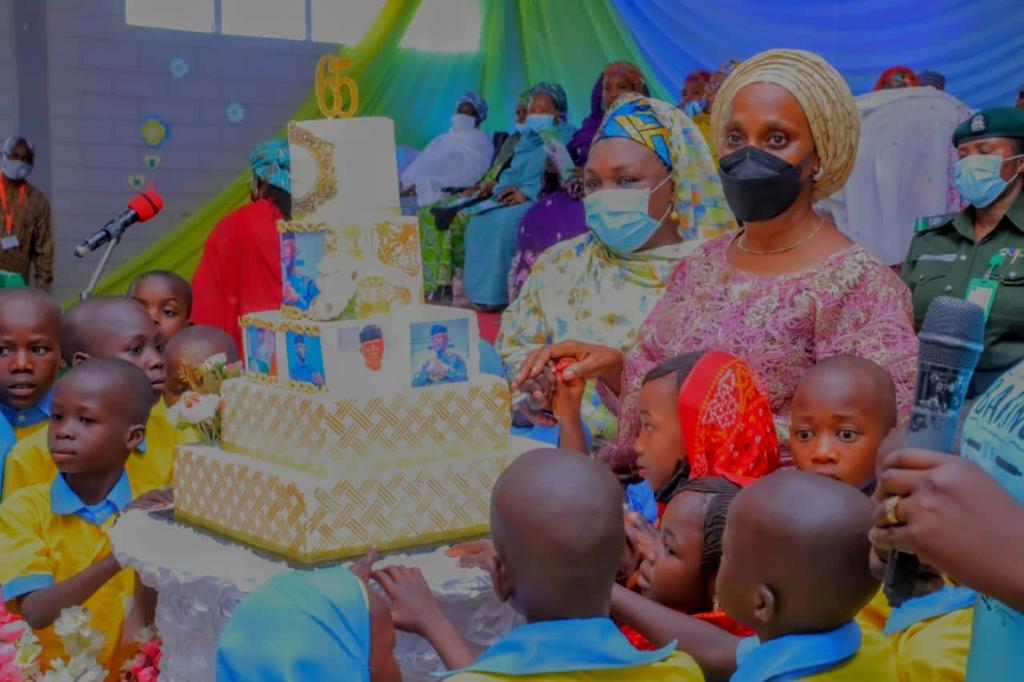 Osinbajo’s Wife Marks Hubby’s birthday at North East Children's Centre in Maiduguri