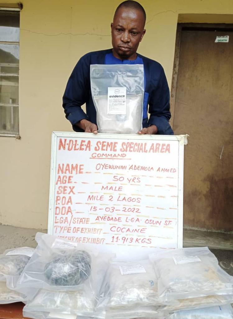 NDLEA intercepts 1.9 million tablets of Tramadol, Codeine at Lagos airport