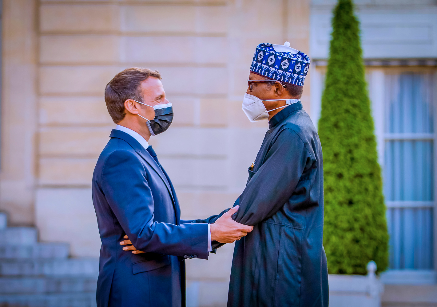 Buhari congratulates Macron over second term electoral victory in France