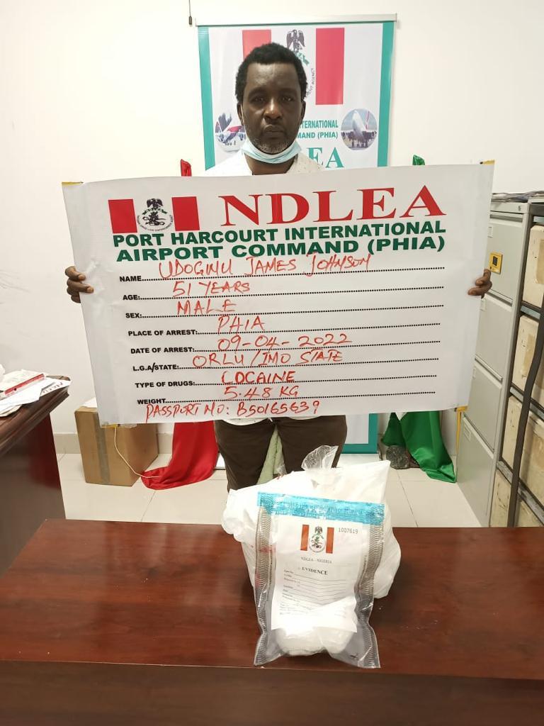 NDLEA intercepts cocaine consignments at Lagos, Abuja, Port Harcourt airports, arrests 7 traffickers