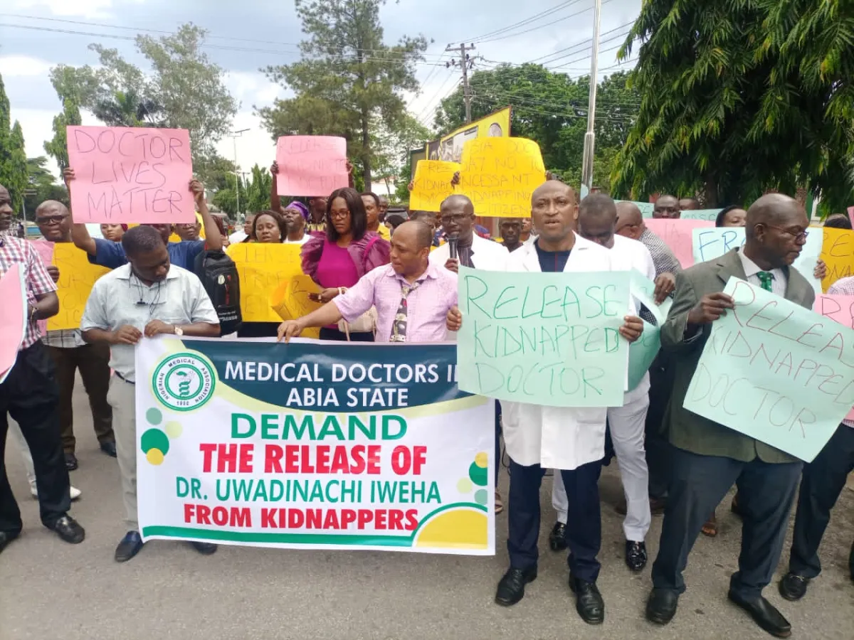Abia doctors suspend industrial action over kidnapped colleague