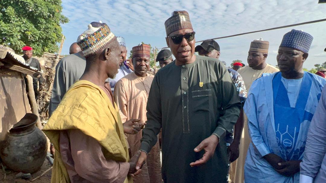 Flood: Zulum in Damboa, shares N172m, food to 30,436 residents