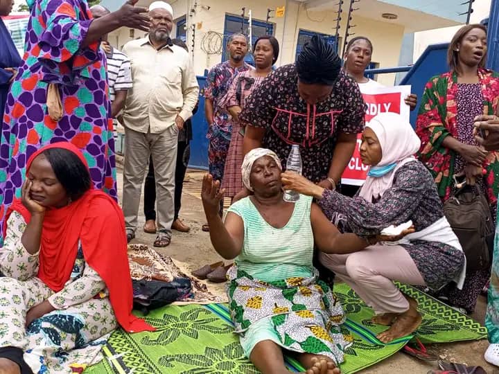 Families Of Abuja-Kaduna Train Attack Victims Protest