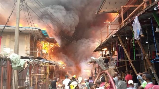 Candle light causes new Gbagi market’s fire disaster- Fire Officer