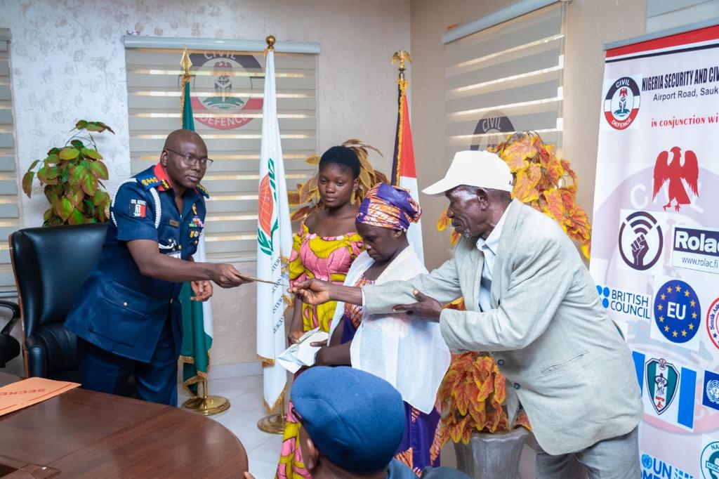Kuje Attack: CG present succour to family of slain NSCDC personnel