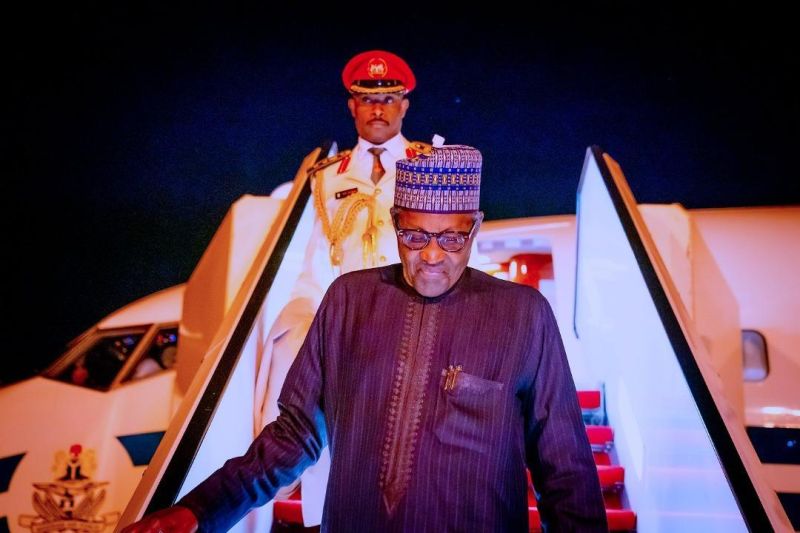 Buhari returns to Abuja after routine medical check-up in UK