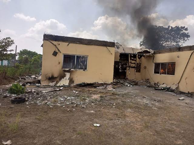 PVCs, ballot boxes, destroyed after an attack on Ebonyi INEC office