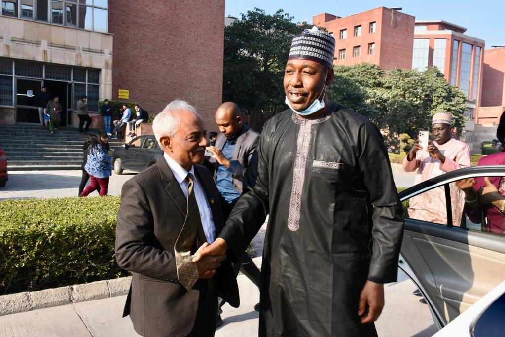 Zulum visits Indian University, explores partnership on lecturers’ training, others