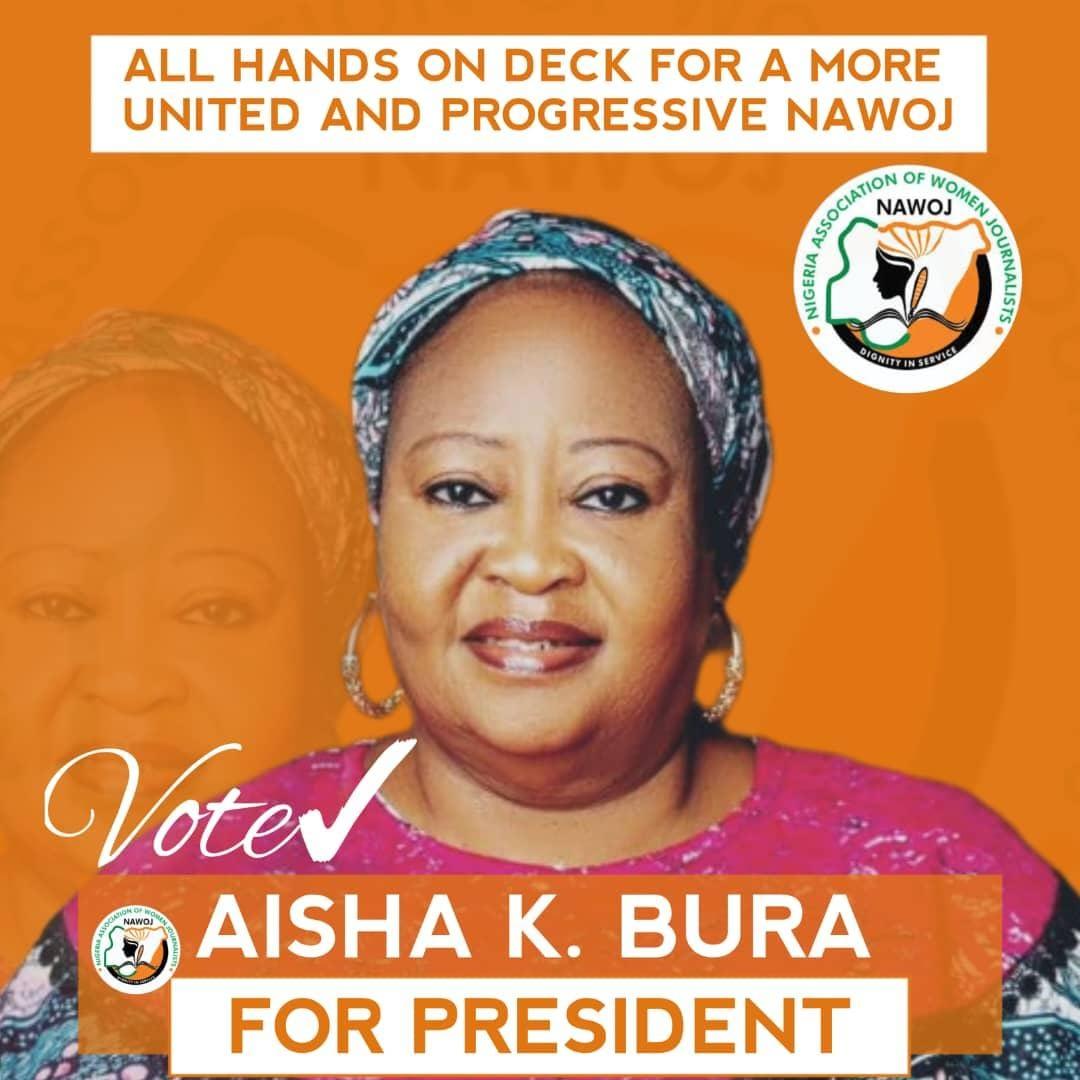 Aisha Bura we know come 11/25/2023. On her side we stand. Let's make it happen 4 the betterment and flourishing of our great Association-NAWOJ.