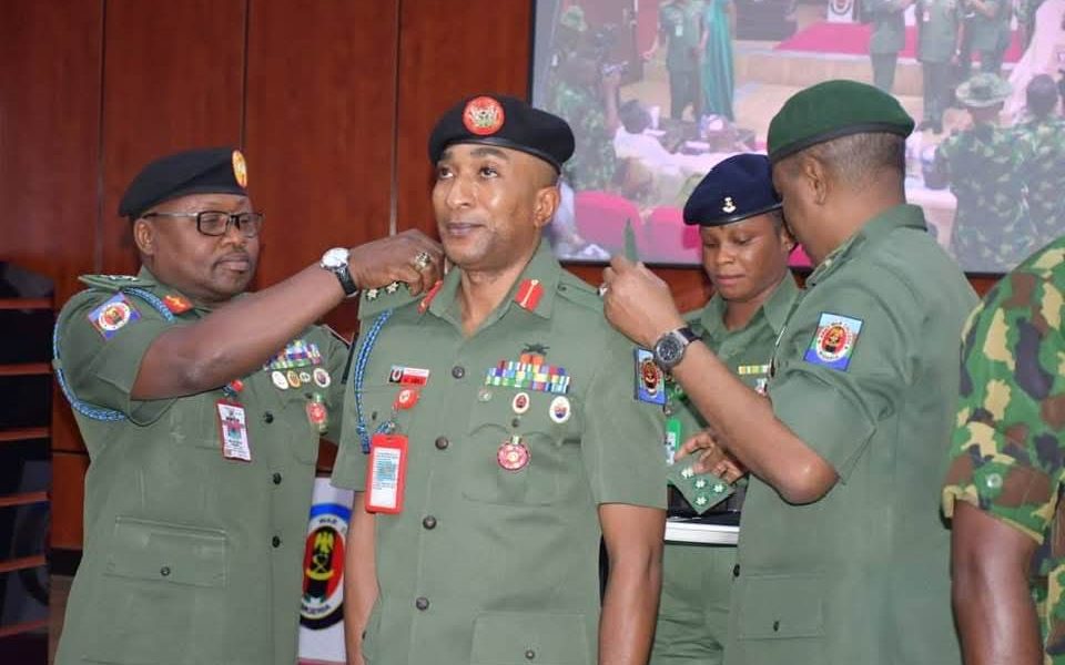 ARMY WAR COLLEGE NIGERIA DECORATES SIX NEWLY PROMOTED BRIGADIER GENERALS